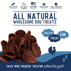 Chips Beg & Barker dinde 100% dinde, récompense protéinée naturelle pour chiens.
