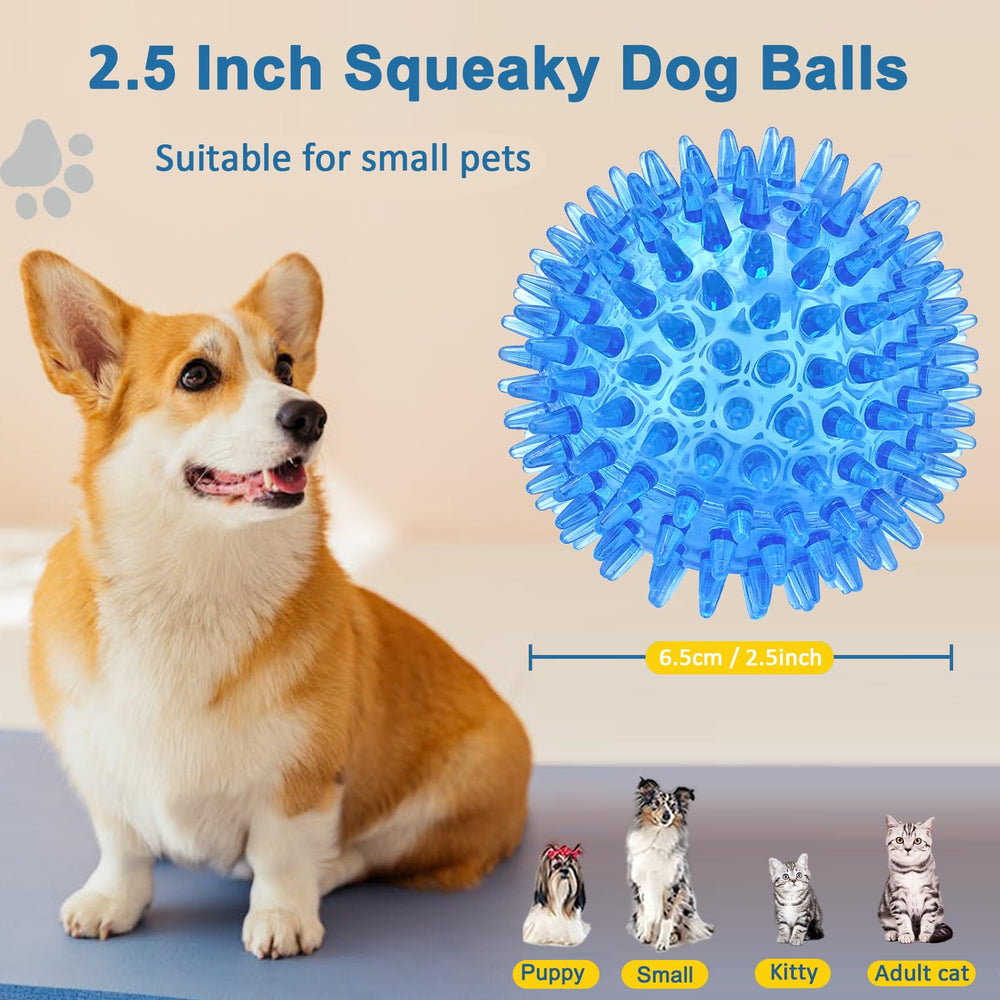 Beieverluck: balle spikey 2,5 pouces avec cri doux pour chien.