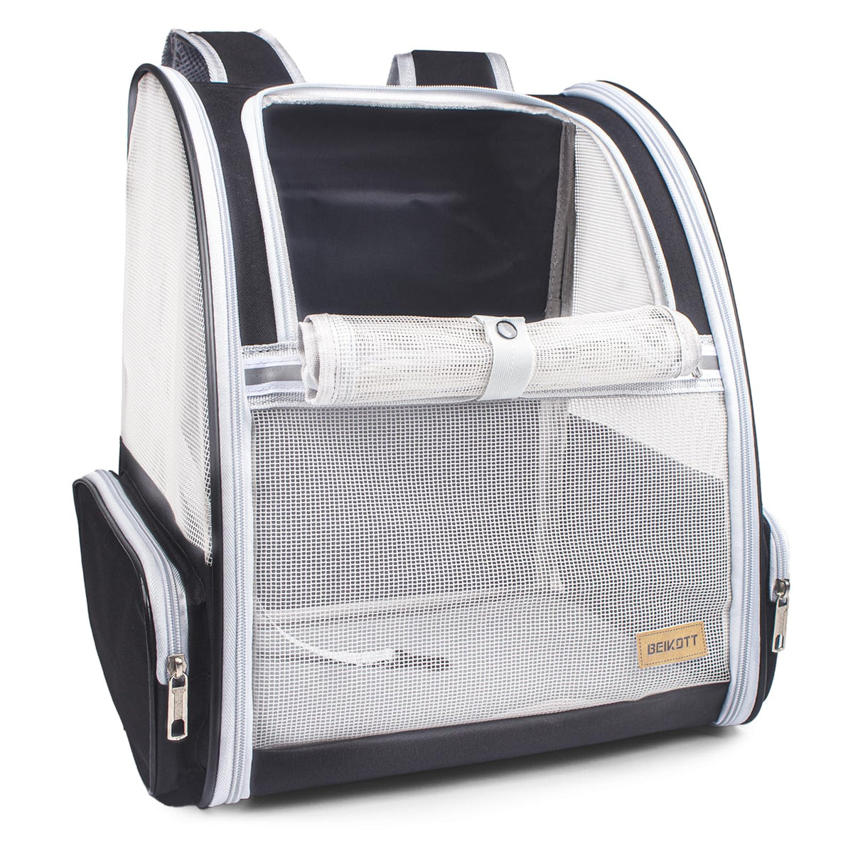 BEIKOTT sac-dos-transport-chat-ventile: confort et ventilation pour vos trajets.