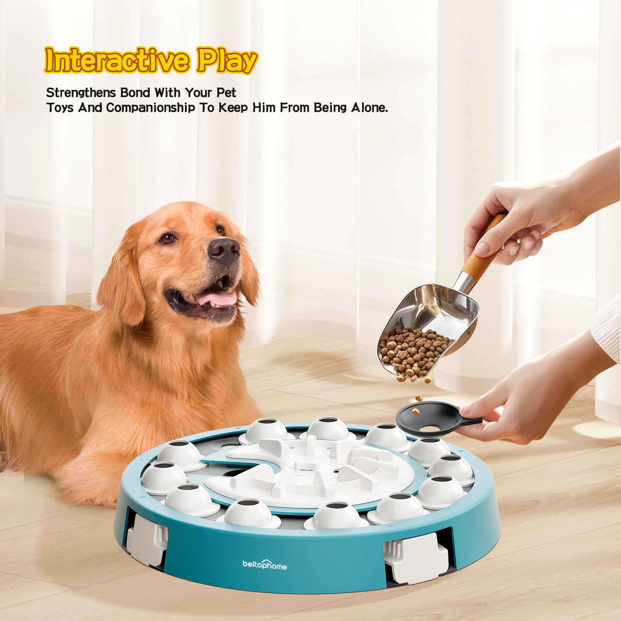 Beitophome Dog Puzzle matière saine: plastique ABS alimentaire sans BPA pour chiens.