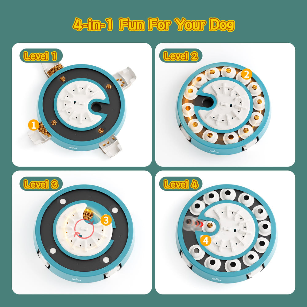 Beitophome Dog Puzzle plateau rotation: le plateau rotatif stimule l’activité mentale.