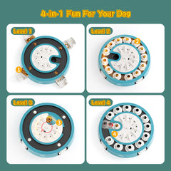 Beitophome Dog Puzzle plateau rotation: le plateau rotatif stimule l’activité mentale.