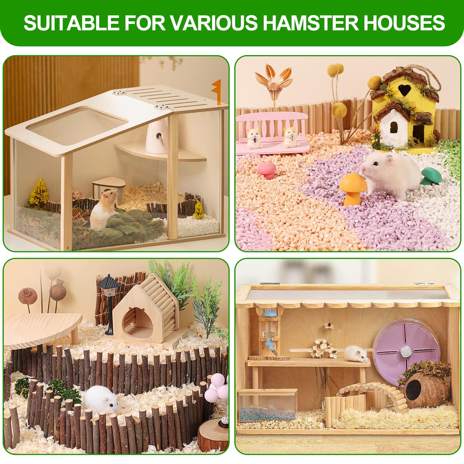 BELEATAL compatible-multi-animaux-hamsters-gerbilles-souris: adapté à plusieurs petits compagnons.