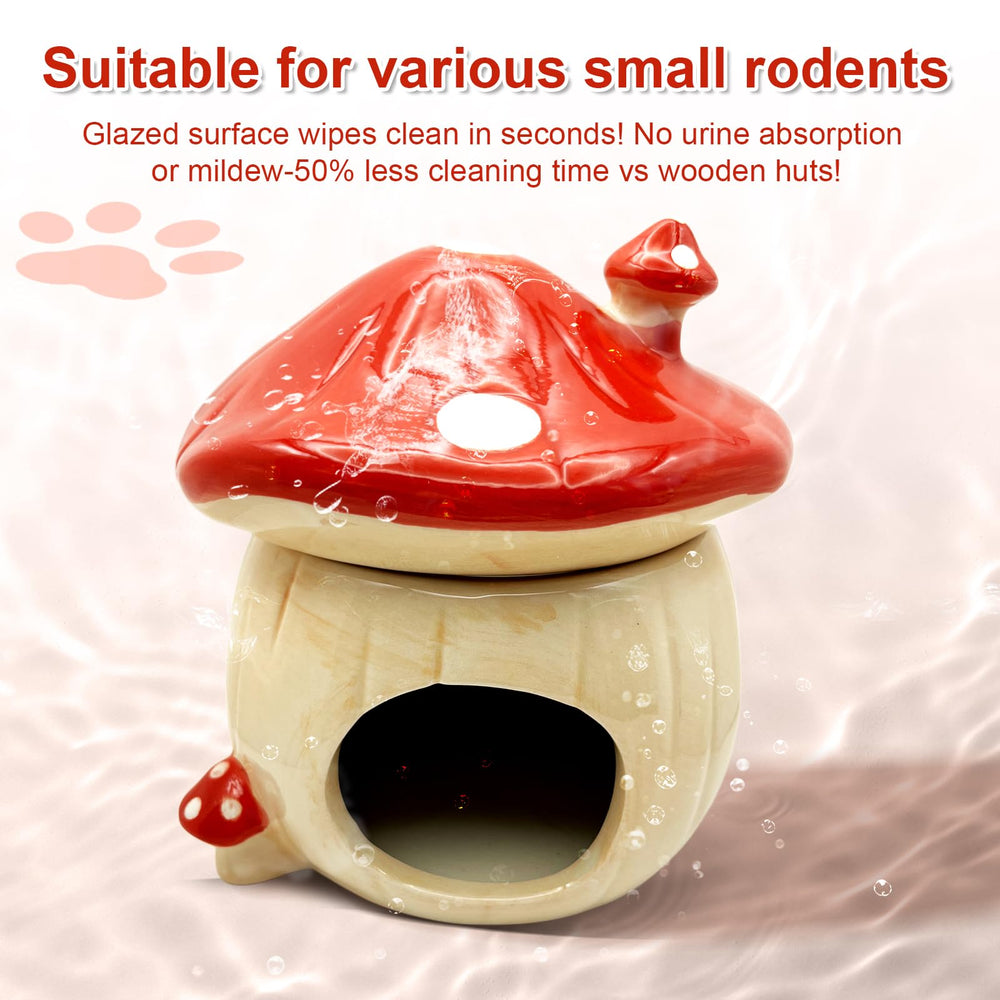 Ensemble habitat BELEATAL pour hamster, solution tout-en-un rouge