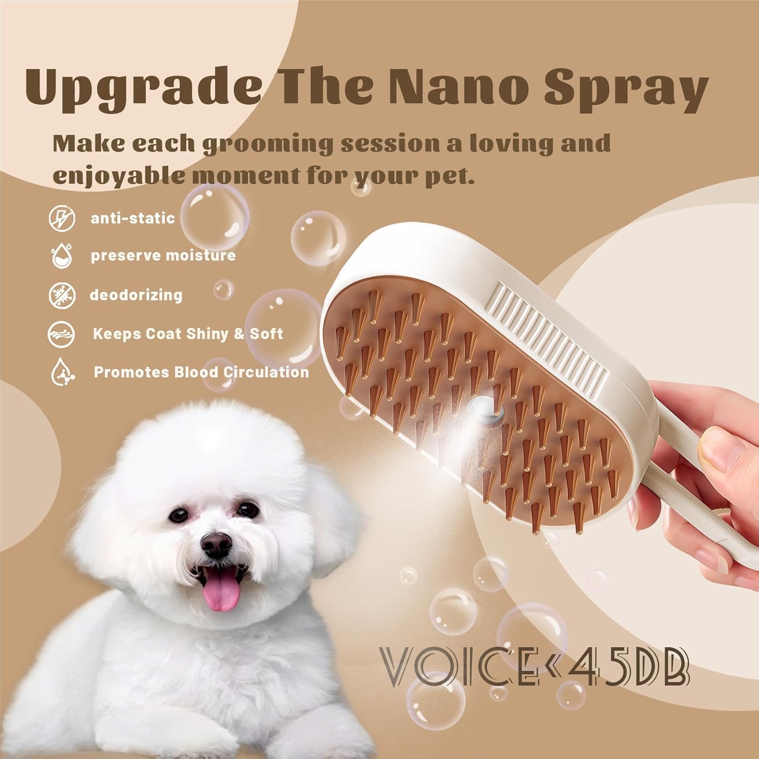 belieonu brosse vapeur chat design compact pour rangement simple.