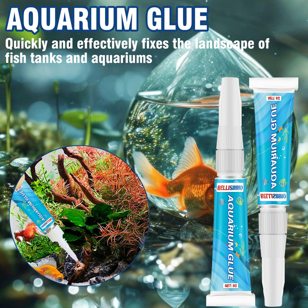 Application sous eau avec Bellisinno Colle Aquarium, fixe plantes et décor.