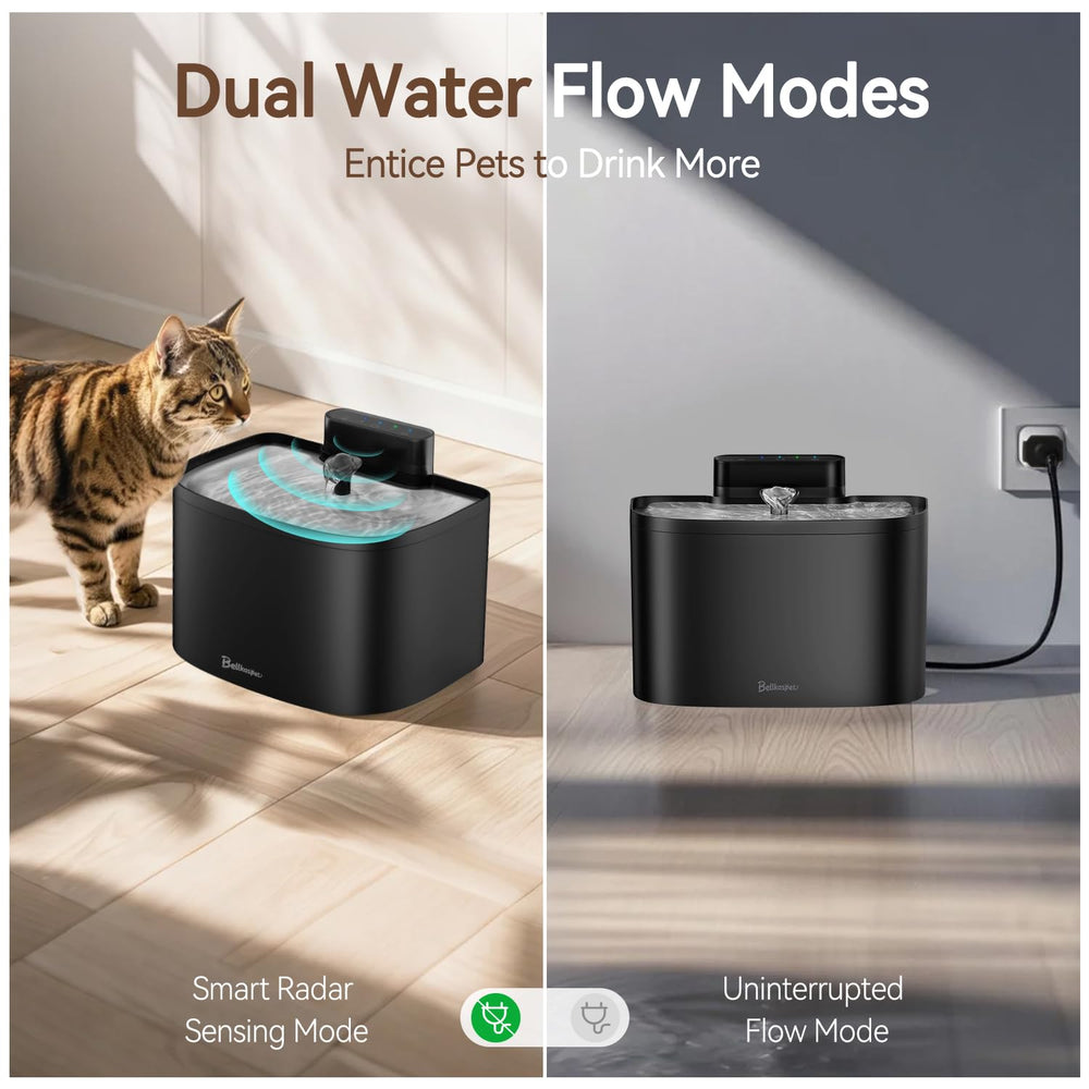 Bellkaspet fontaine-chat, filtration multi-couches, eau plus fraîche.