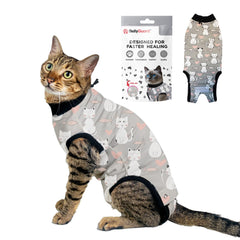 BellyGuard: combinaison récupération chat femelle, confort et protection post‑op.