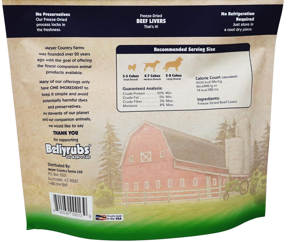 Friandises Bellyrubs riches en protéines, parfaites pour chiens actifs.
