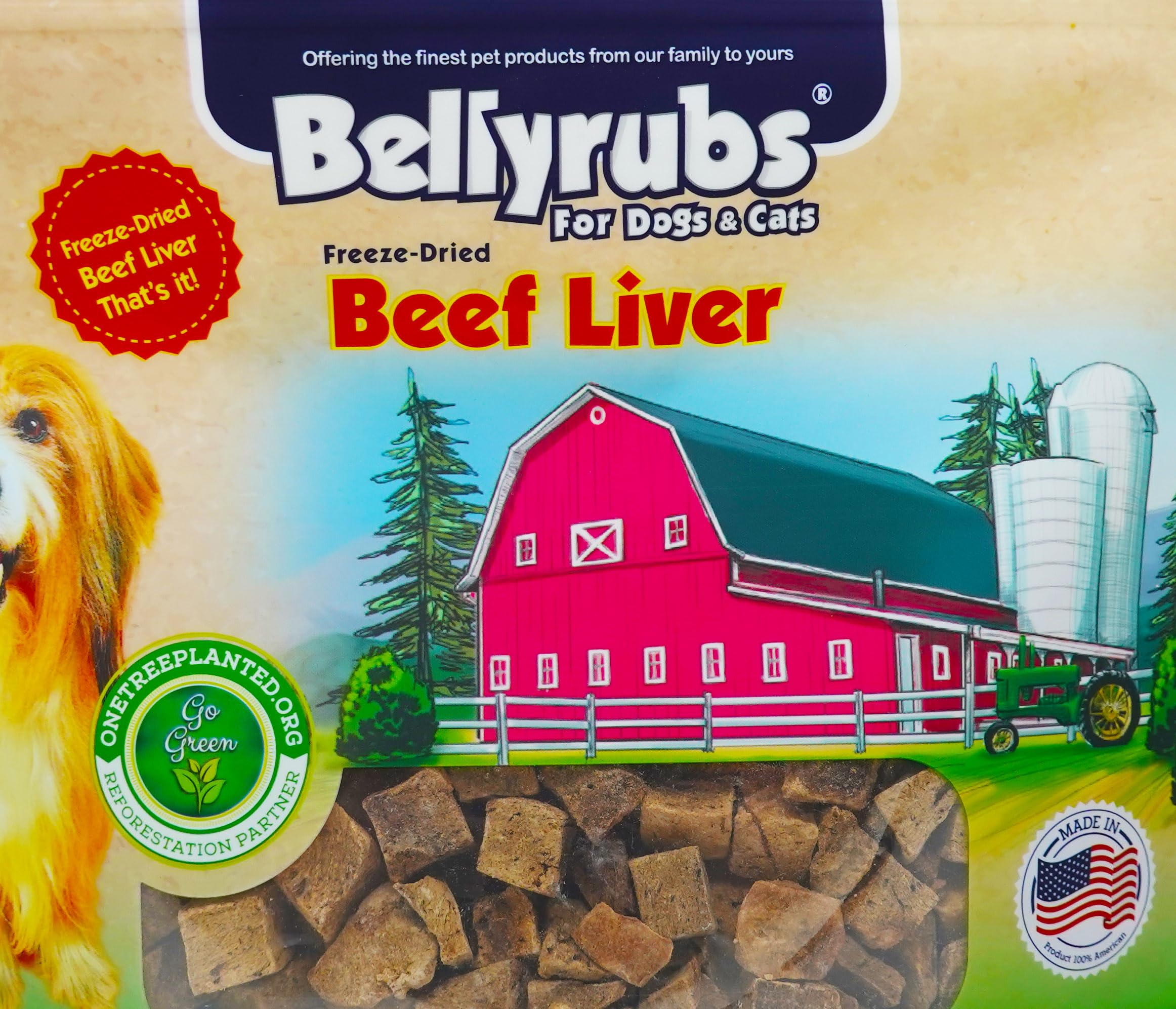Sachet refermable Bellyrubs garantissant fraîcheur durable.