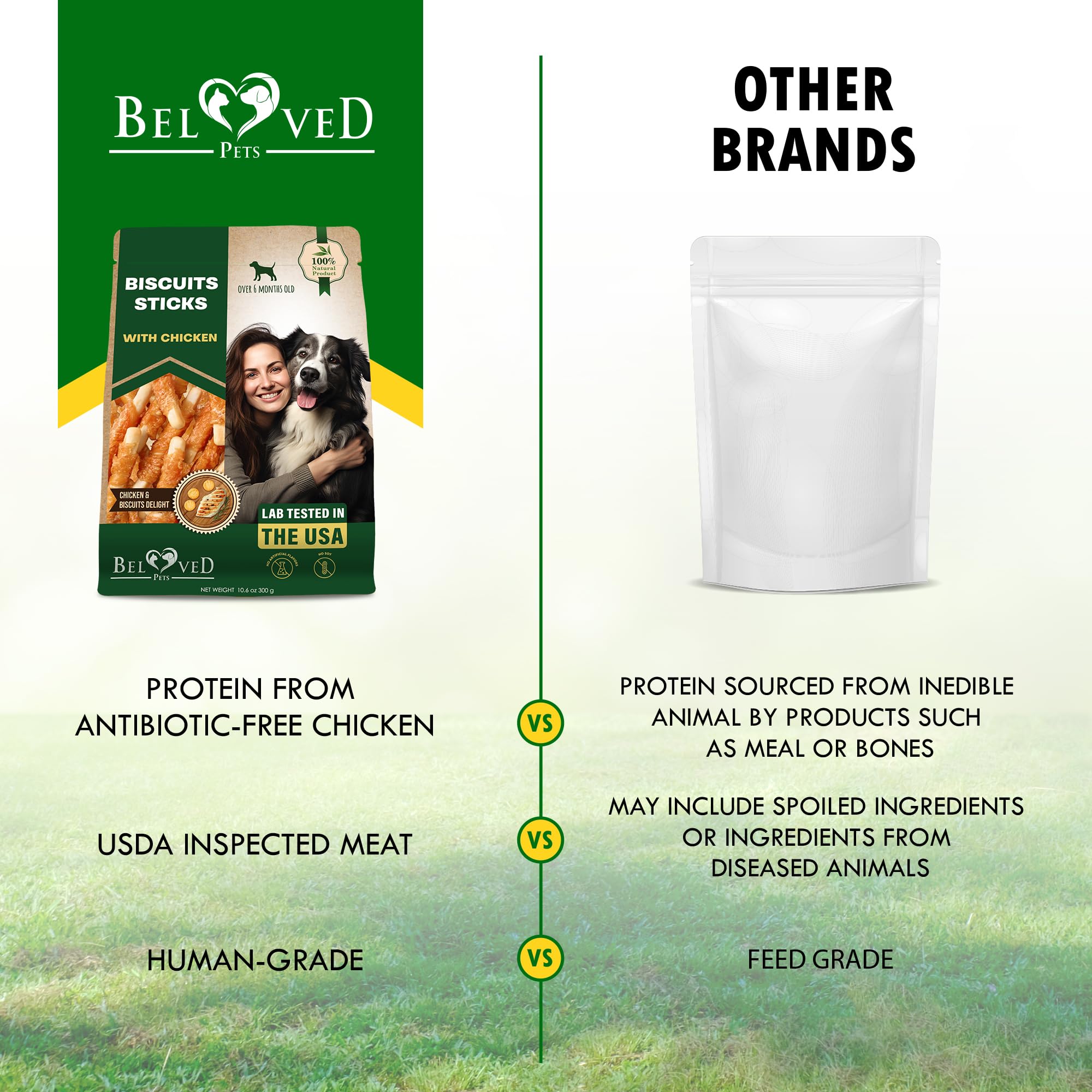 Beloved Pets bâtonnet adapté pour chiens de grandes et petites tailles