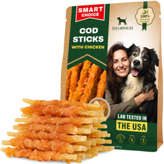 Beloved Pets: batonnets poisson enrobe poulet, duree longue pour chiens actifs.