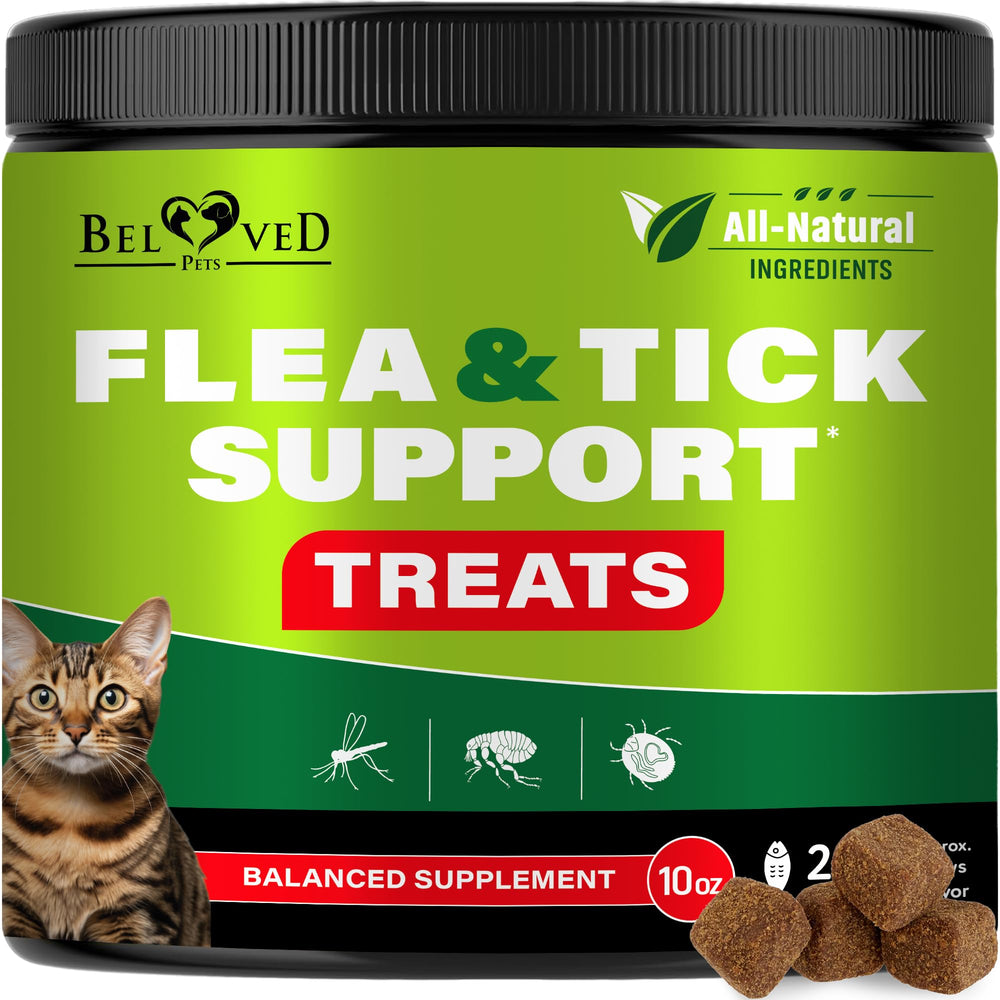 Beloved Pets comprimés chat saumon: prévention des puces et tiques pour chats.