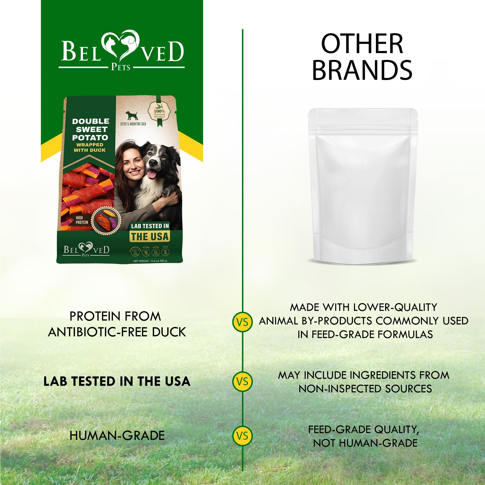 Délices sans grains, délicieux et adaptés à toutes les tailles de chien.