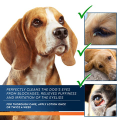 Nettoyage des yeux Beloved Pets pour chiens, regard clair.