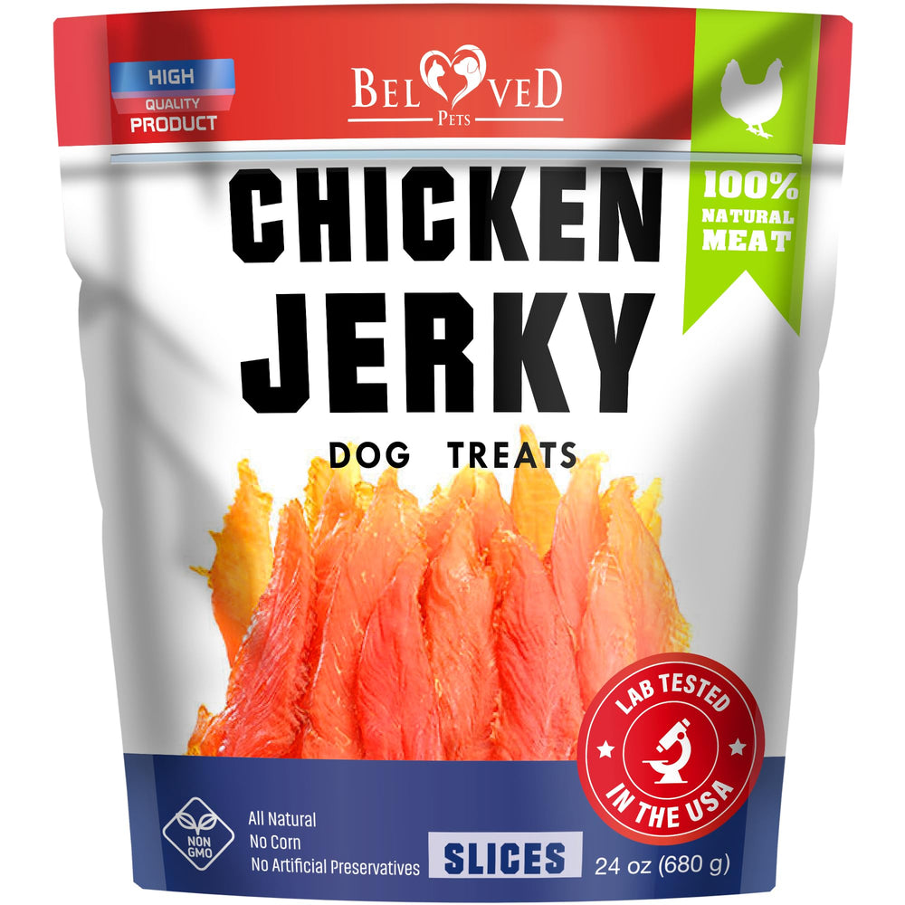 Beloved Pets – sachet poulet jerky 1,5 lb, idéal pour l'entraînement et les récompenses