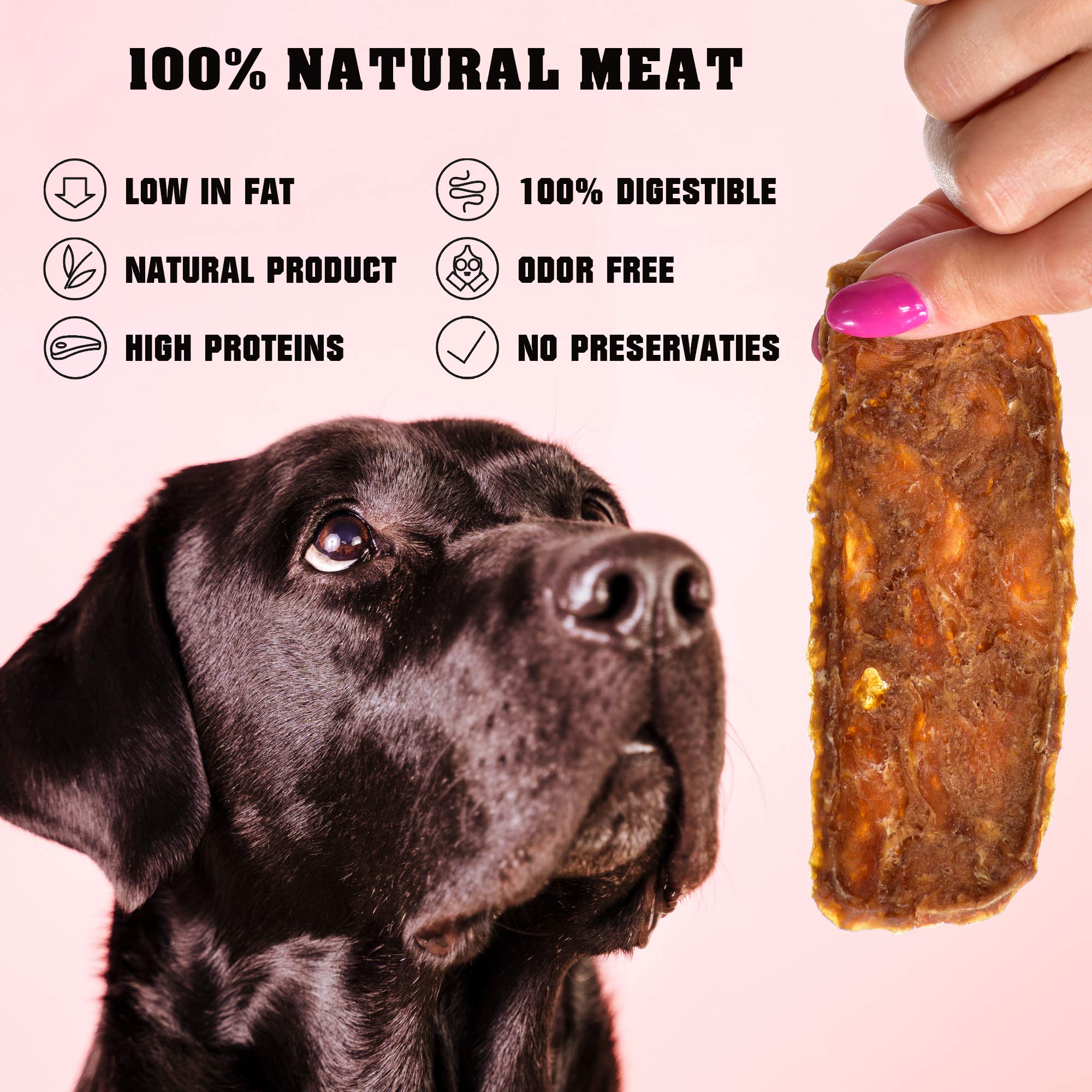 Friandises Beloved Pets sans céréales au poulet pour chien.