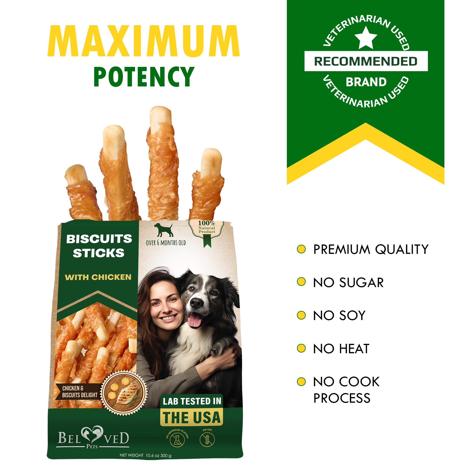 Beloved Pets sans gluten pour chien, friandise savoureuse