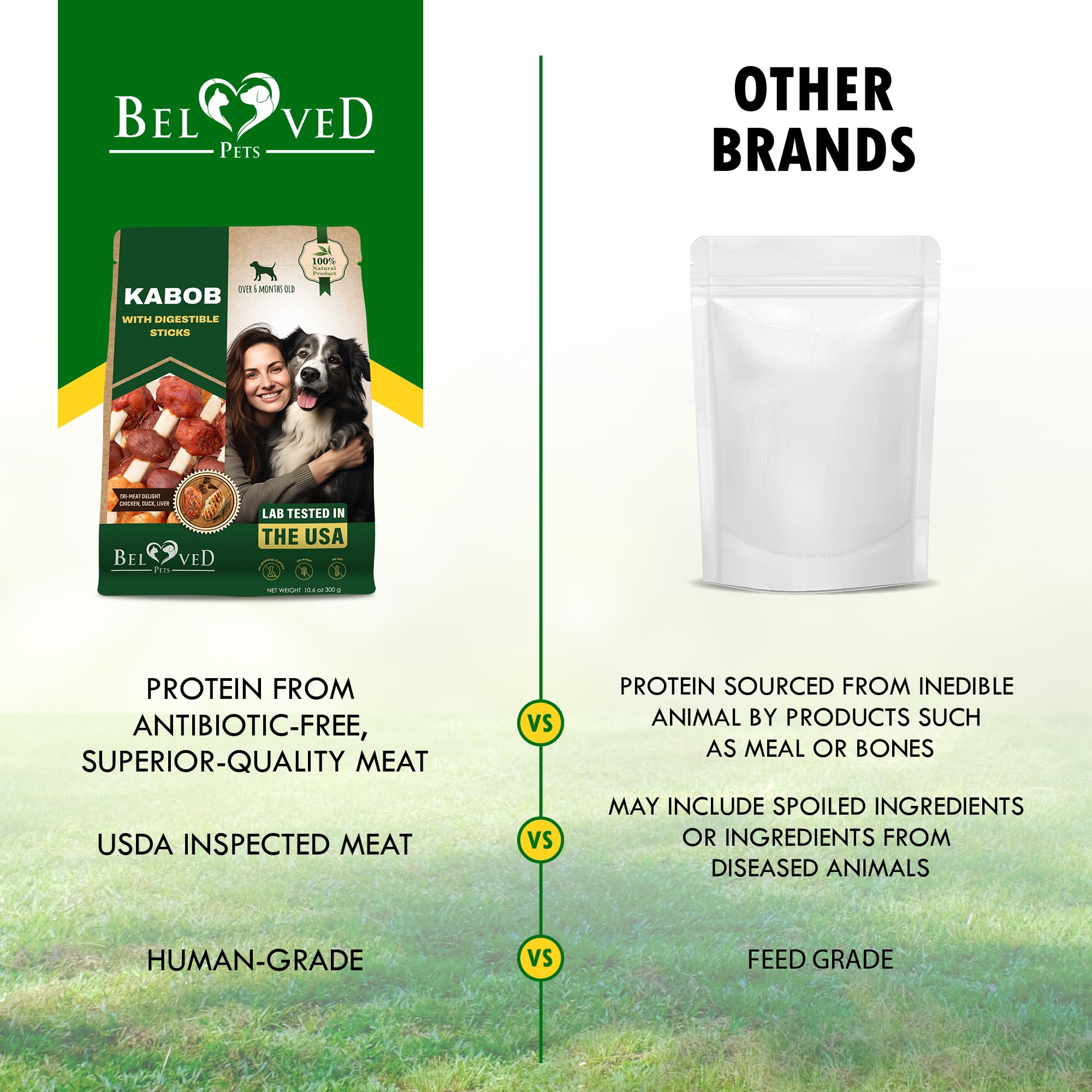 Beloved Pets – sans gluten, friandises naturelles pour chiens sensibles.