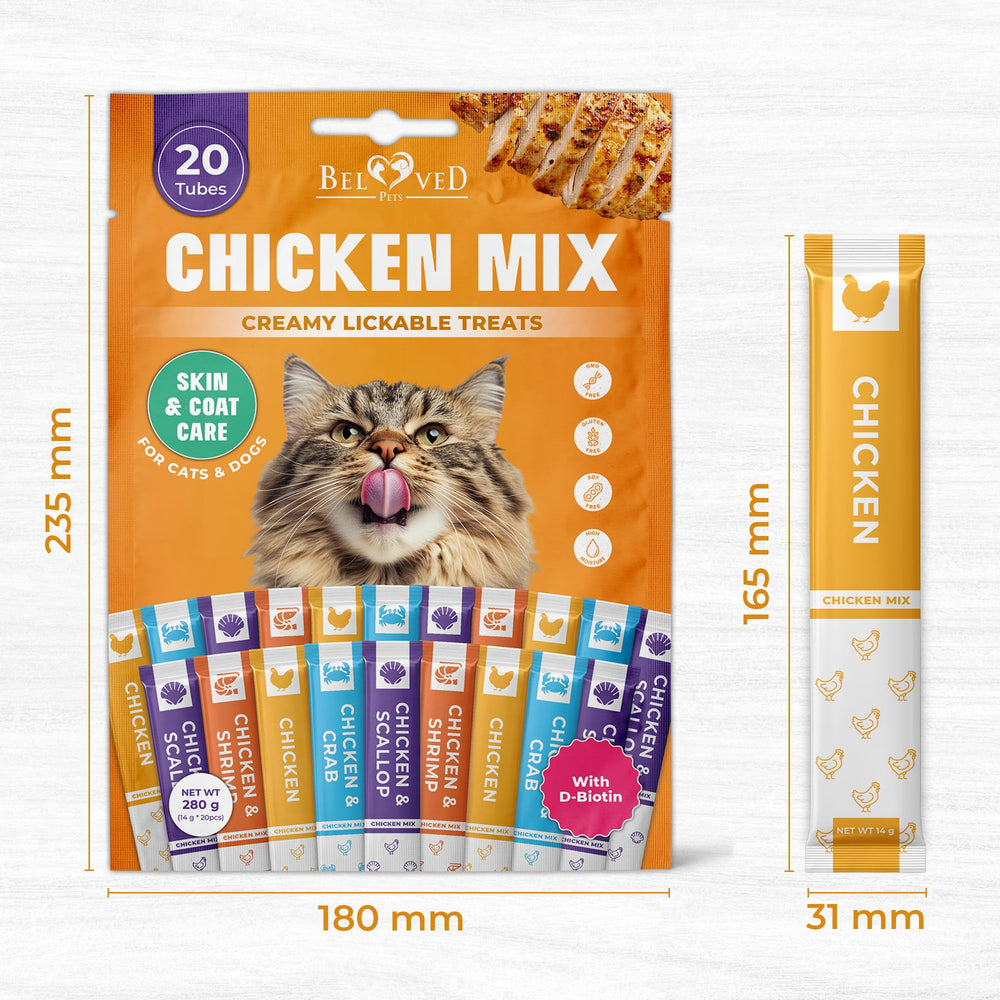 Beloved Pets texture veloutée, texture lisse idéale pour lécher et savourer.