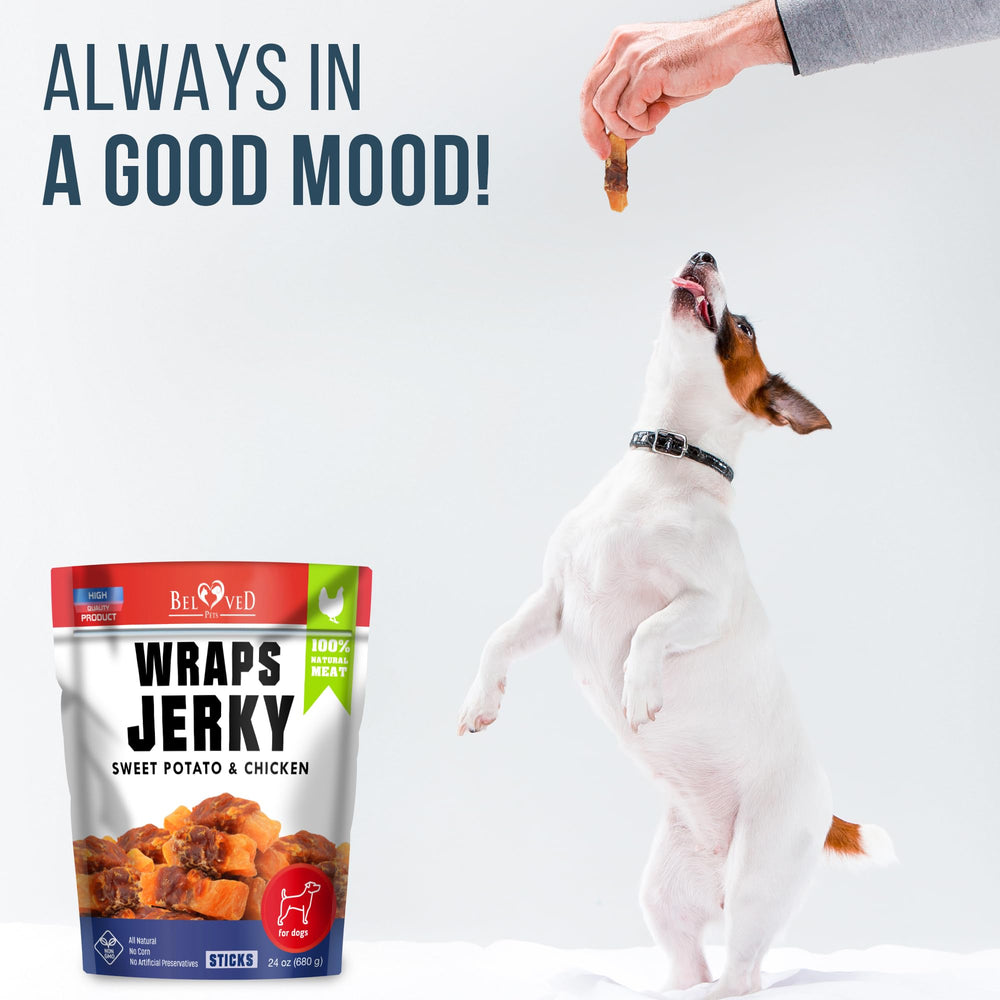 Beloved Pets Wraps quality humaine poulet, friandises de haute qualité pour chiens.
