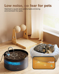 BEMOONY Fontaine chat sans BPA pour la sécurité des animaux.