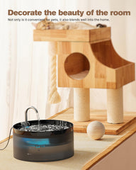 BEMOONY Fontaine chat — pompe ultra silencieuse pour un fonctionnement discret.