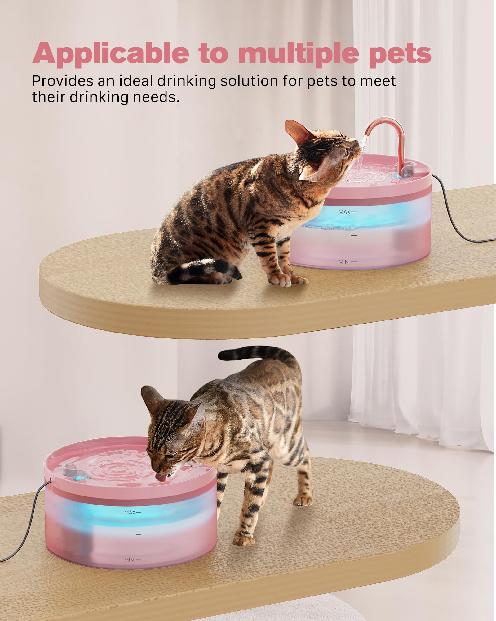 BEMOONY Sans BPA, matériaux sûrs pour les animaux