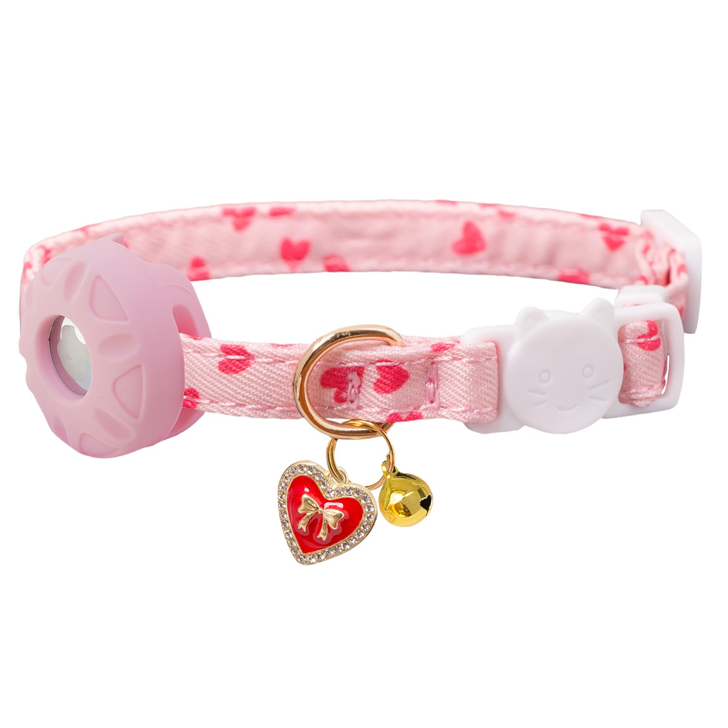 Collier Breakaway Bencacawinstyle avec porte-AirTag pour trouver votre chat rapidement.