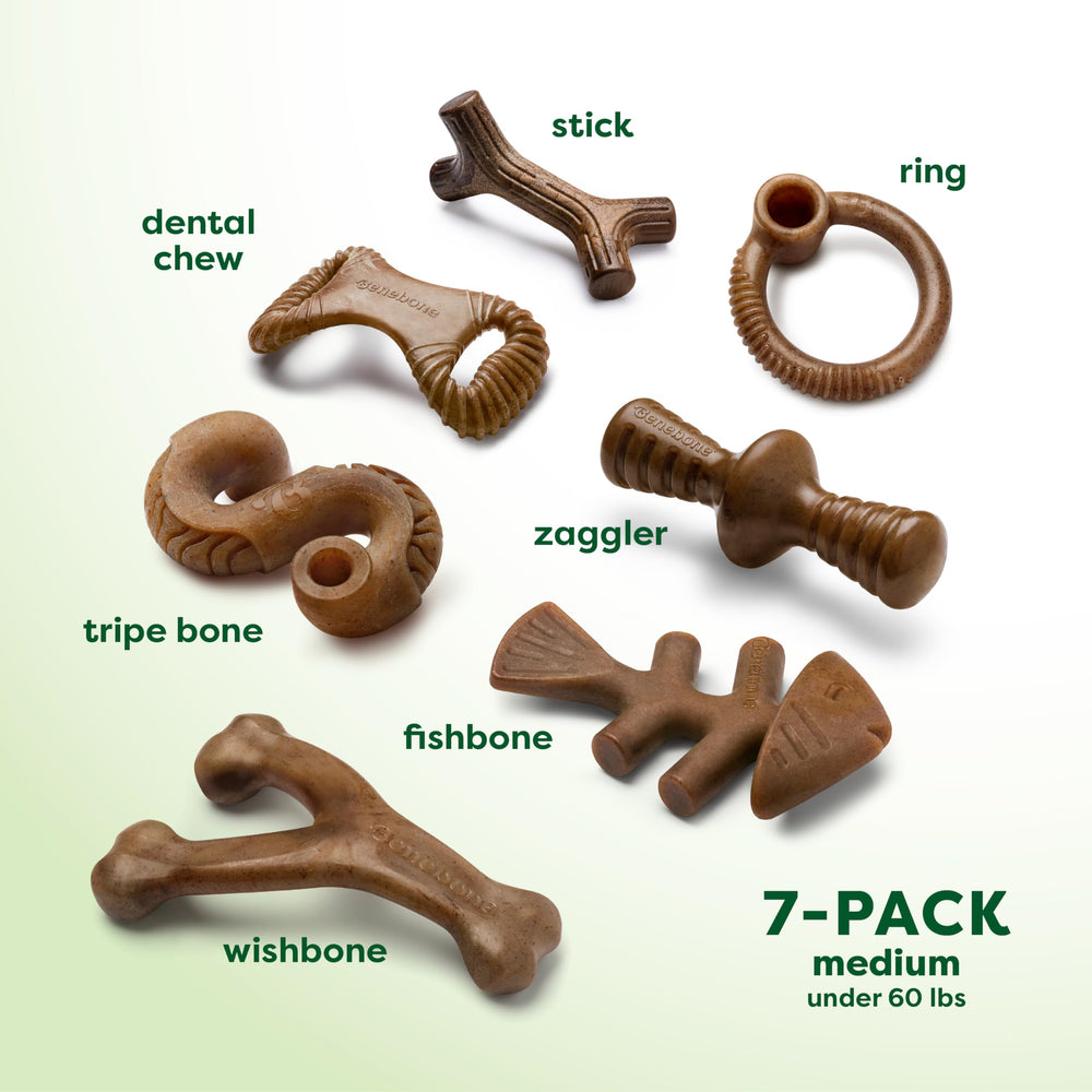Prise ergonomique Benebone 7Pack Medium pour des mâchouilles contrôlées.