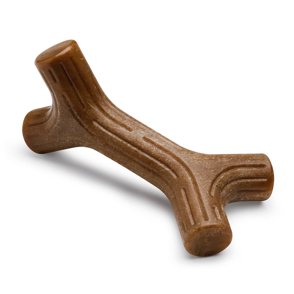 Benebone Bacon Stick – focus durabilité, parfait pour mâcher longtemps.