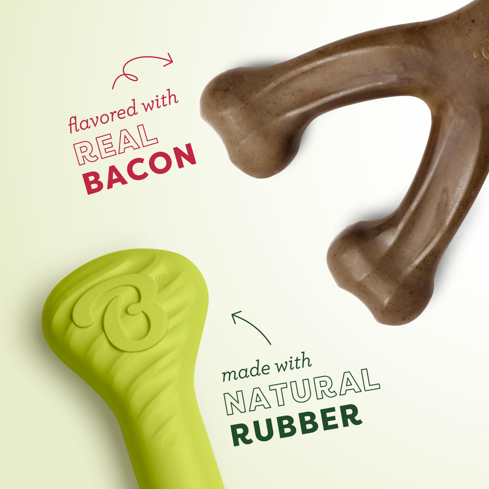 Benebone Bone en caoutchouc naturel: jeu durable et robuste.