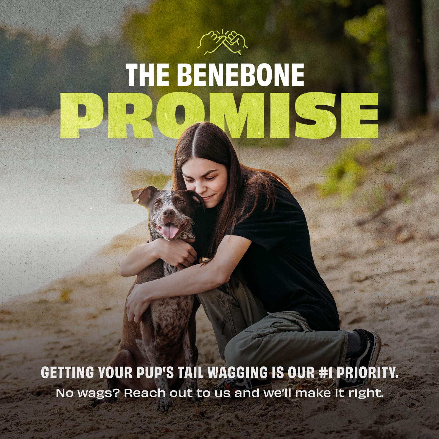 Benebone caoutchouc naturel, design durable pour divertissement quotidien.