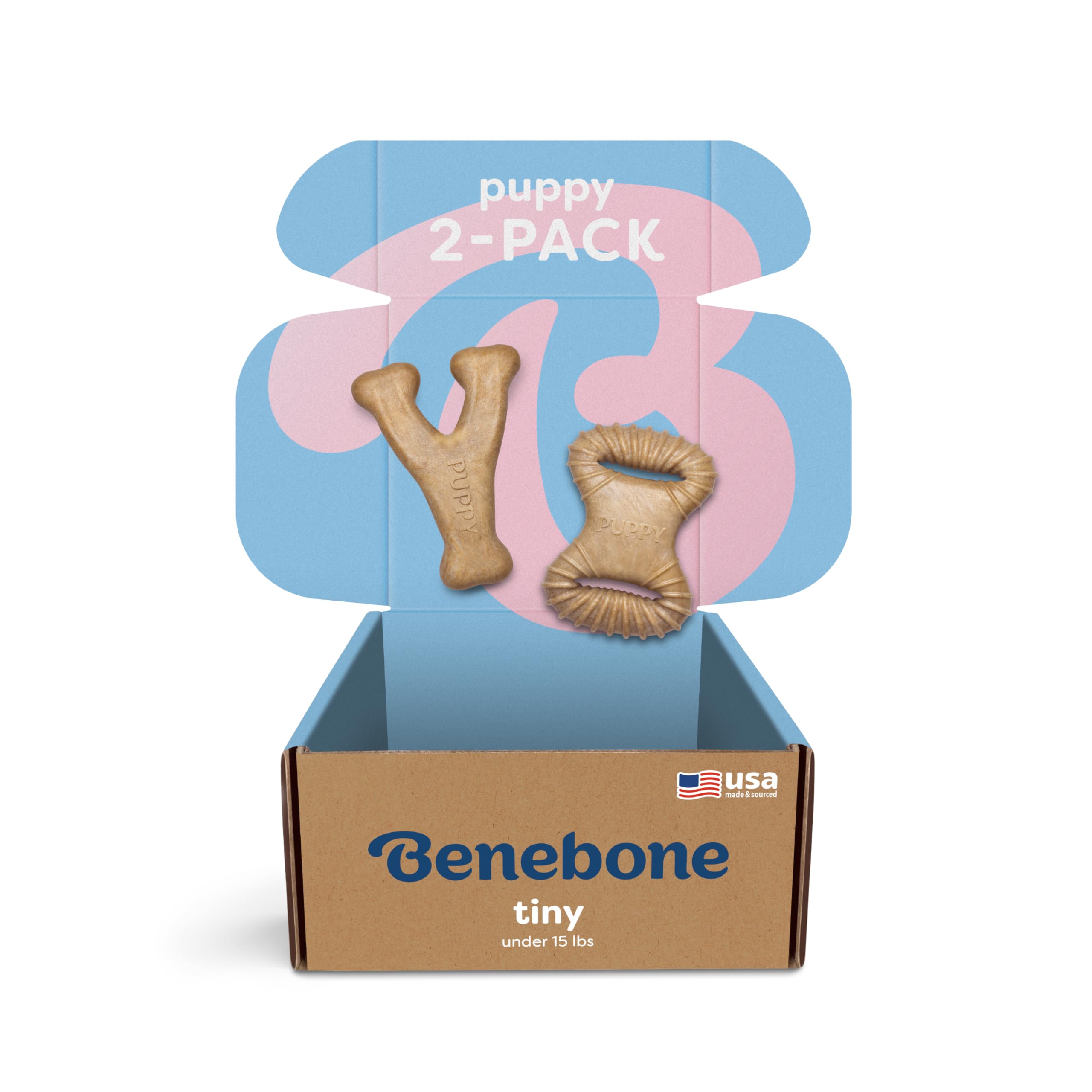 Benebone Puppy mordeur dentaire au poulet: stimulation mentale et réduction de l’ennui.