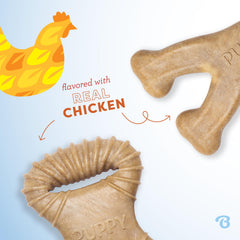 Benebone chiot prise-en-main ergonomique, facilité d’utilisation lors du mâchage.