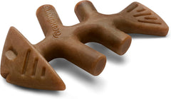 Benebone Fishbone, vue avant, parfum poisson réel pour mâcheurs actifs.