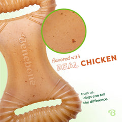 Benebone goût poulet reel : saveur naturelle qui attire le chien pendant la mastication.