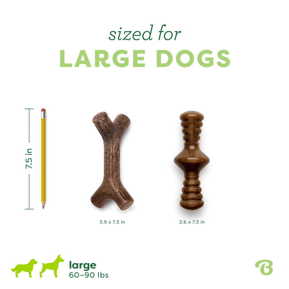 Benebone Maplestick: bois d érable réel pour goût naturel et morsure durable.