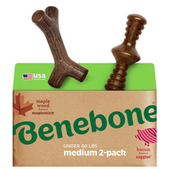 Ensemble Maplestick et Zaggler Benebone, jeu et stimulation durables.