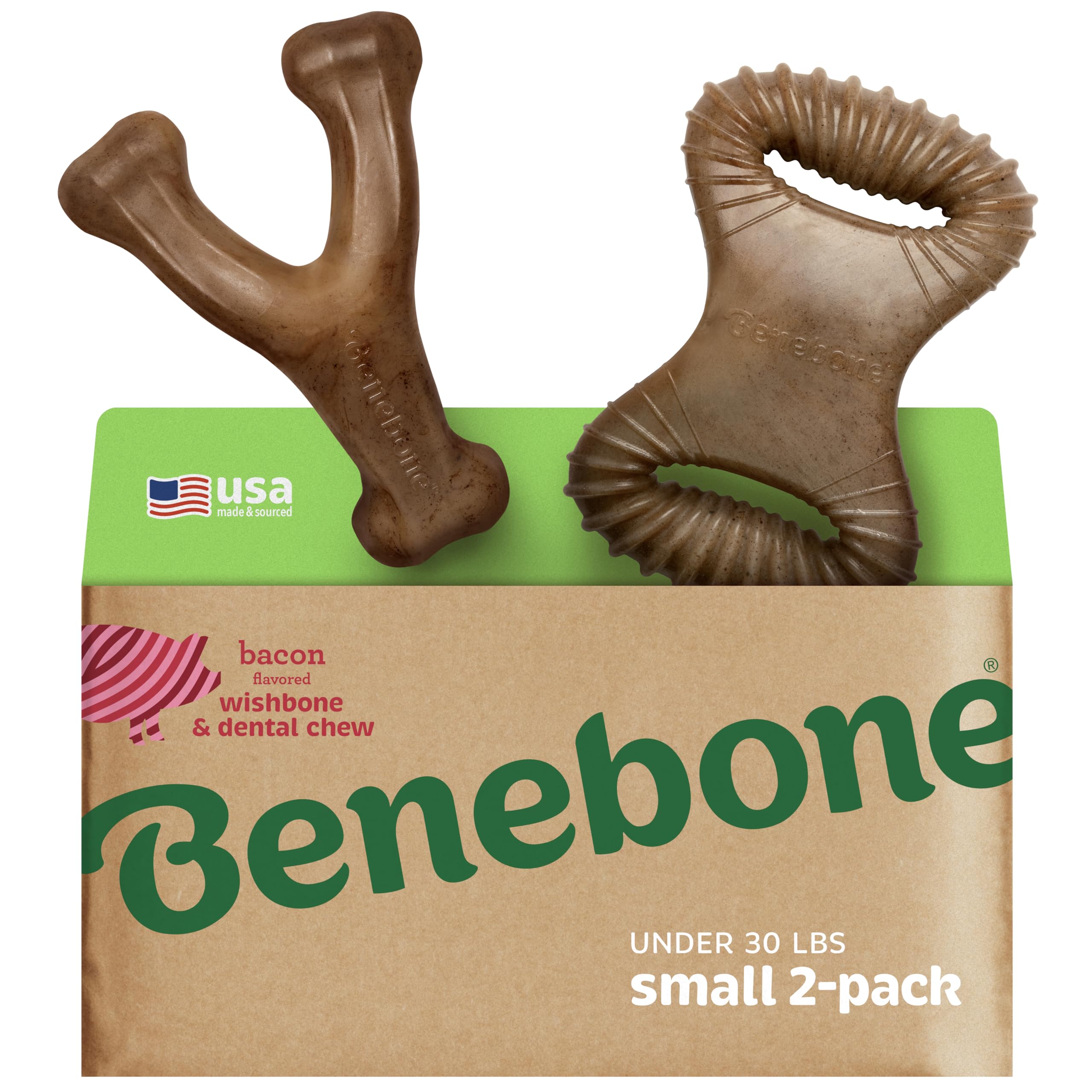 Benebone Os Double — stimulation mentale et distraction durable pour chien.