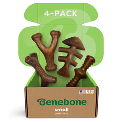 Benebone os petits-quatre-pack : ensemble durable pour petites races actives.