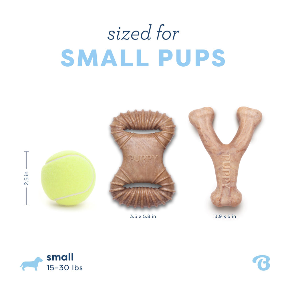 Benebone Puppy : durable et fabriqué aux États‑Unis pour les mâchoires robustes.