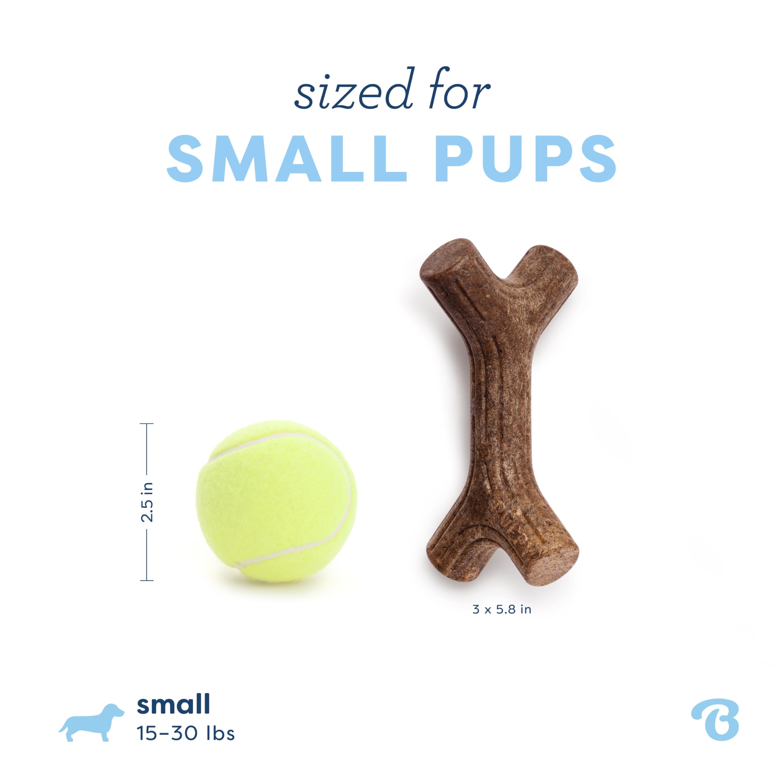 Benebone Puppy Maplestick – fabriqué aux États‑Unis, qualité et durabilité garanties.