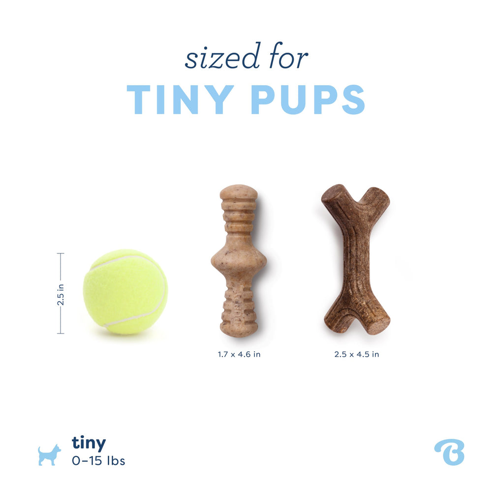 Benebone Puppy Zaggler – bois d'erable réel pour une mâche variée.