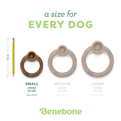 Benebone Ring, facile à saisir et mâcher grâce à une poche surélevée.
