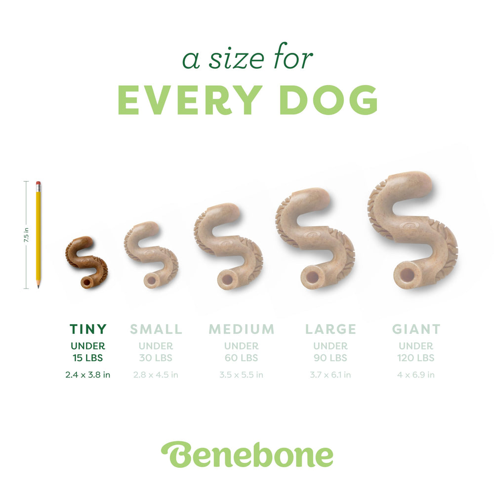 Benebone Tiny lot de 2 poches-remplissage pour friandise supplémentaire.