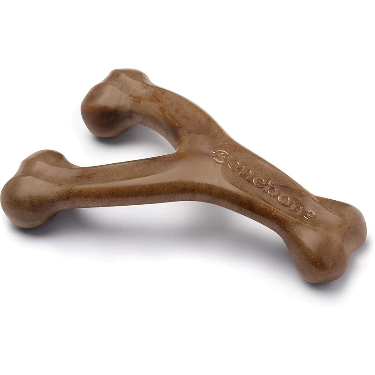 Benebone Wishbone avec prise en main ergonomique pour une mastication durable.