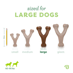 Benebone Wishbone fabriqué aux États‑Unis, qualité et traçabilité assurées.
