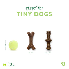 Benebone Zaggler Mini bois-erable: action dynamique et goût érable.