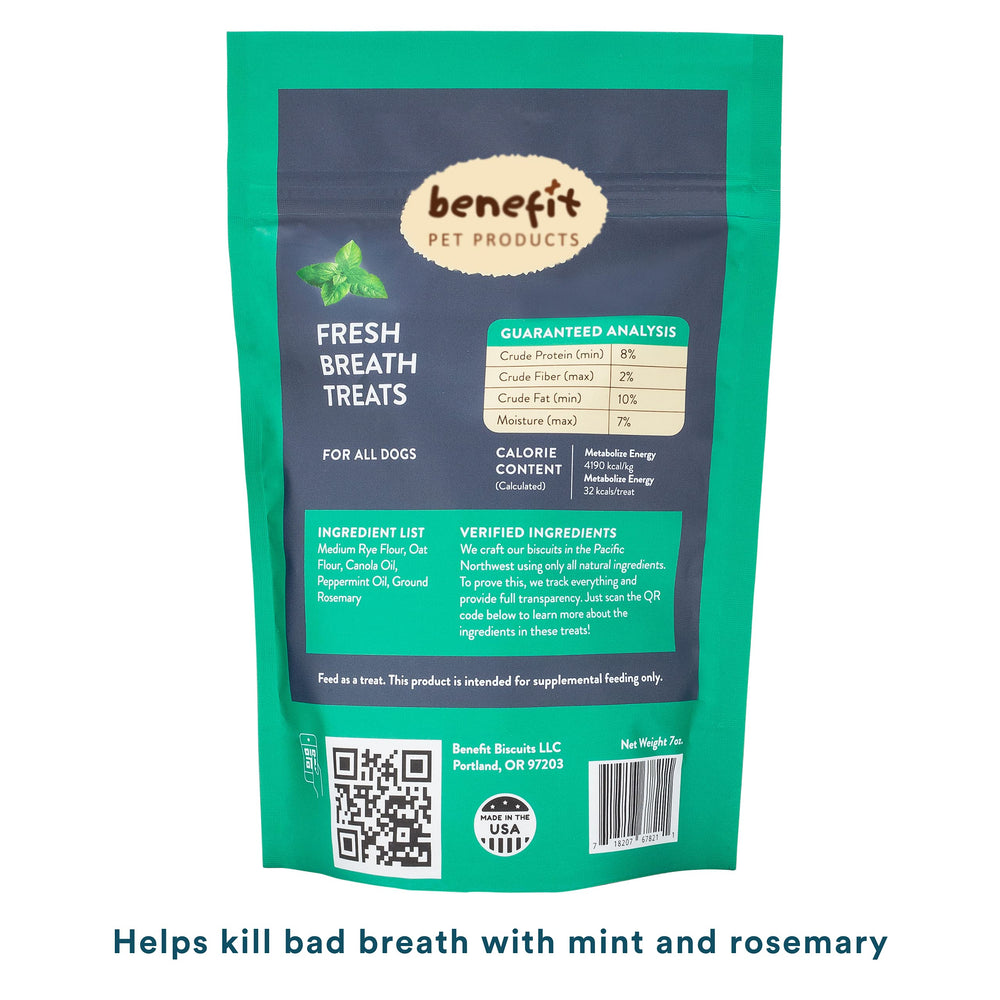 Benefit Biscuits gros plan sur ingrédients naturels pour chiens actifs.